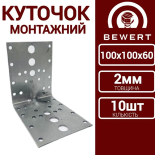 Куточки універсальні 100х100х60 2мм 10шт  100х100х60 фото