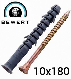 Дюбель-гвоздь быстрый монтаж потай 10х180 мм (50 шт) Дюбель 17 фото